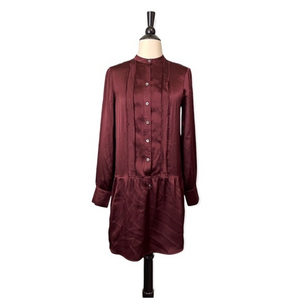 Banana Republic Easy Shirt Dress 100% Silk‎ Size 2